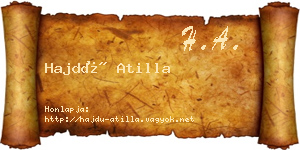Hajdú Atilla névjegykártya